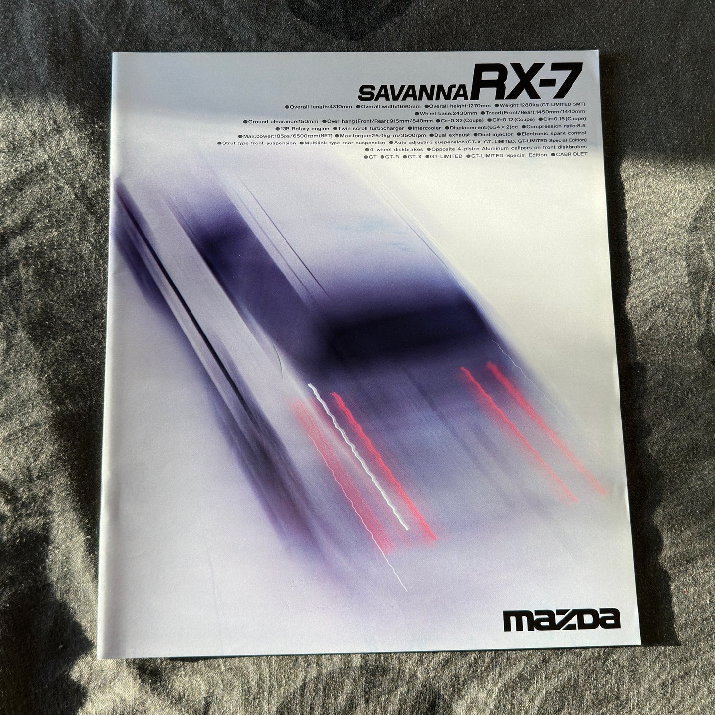 (RARE) Mazda RX-7 Savanna Catalogs