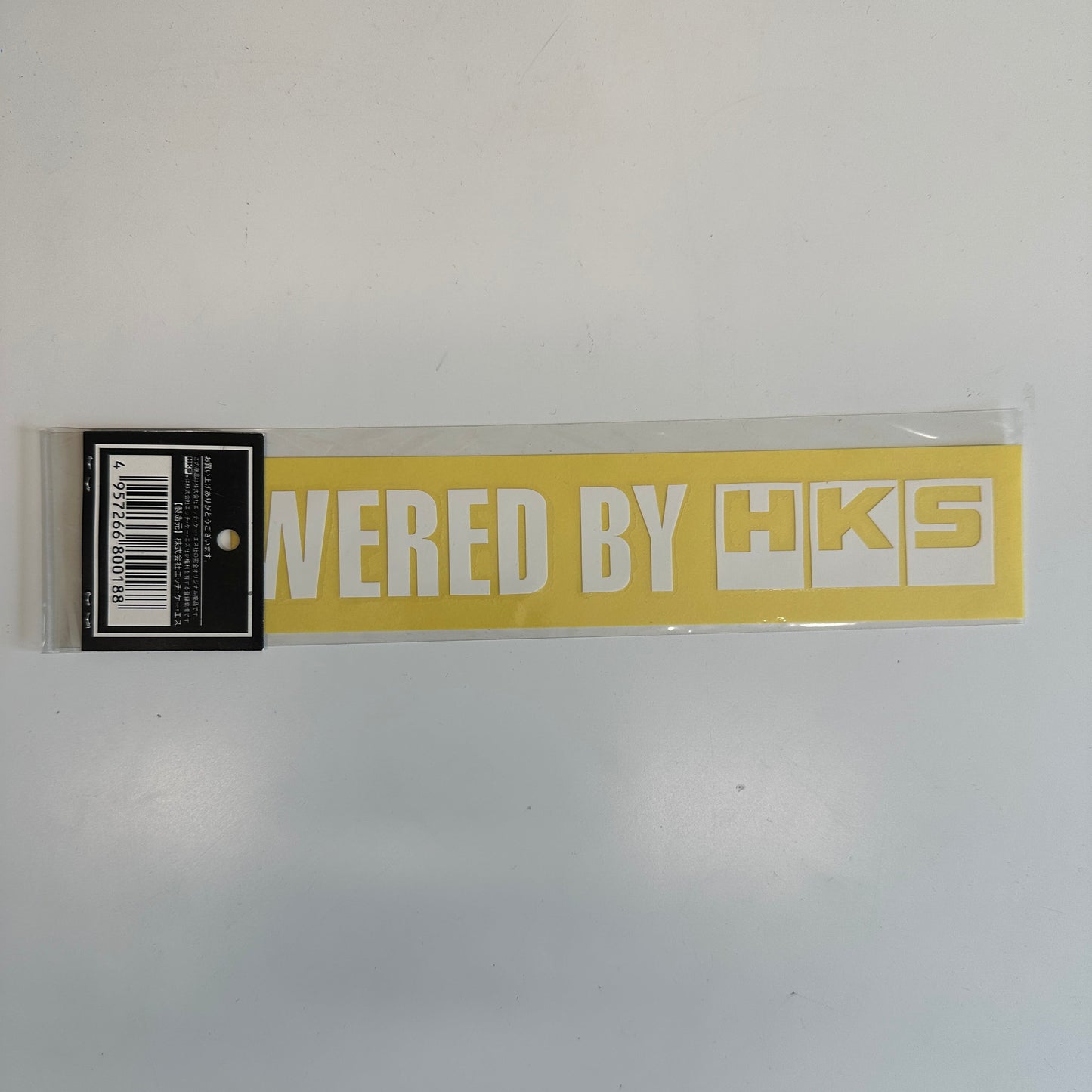 HKS White Color Sticker