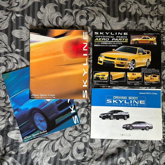 (RARE) Nissan R34 Skyline Catalogs May 1998